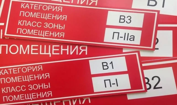 Обозначение категории и зоны